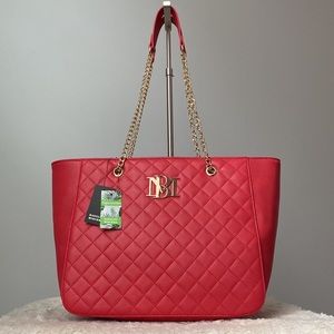 Badgley Mischka Quilted Tote Bag